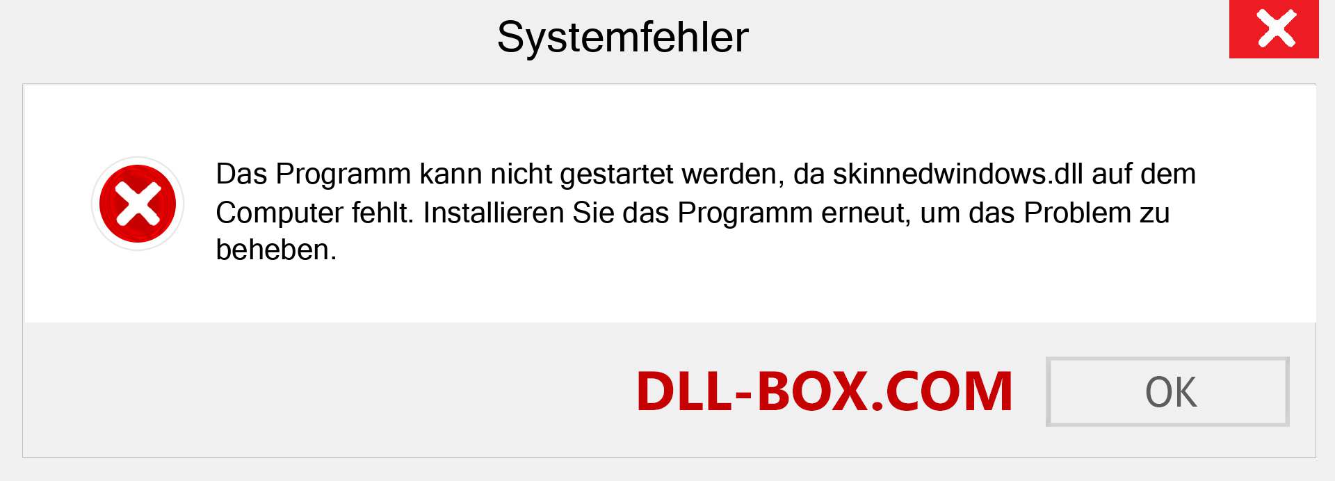 skinnedwindows.dll-Datei fehlt?. Download für Windows 7, 8, 10 - Fix skinnedwindows dll Missing Error unter Windows, Fotos, Bildern
